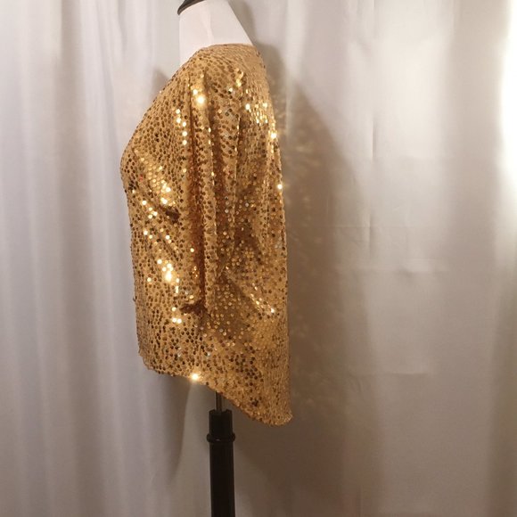 Fancy Sequined Blouse                    FREE SHIPPING - Picture 3 of 10